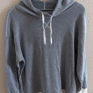 Men's L.L. Bean Thermal Mini Waffle Print Hooded Shirt XL